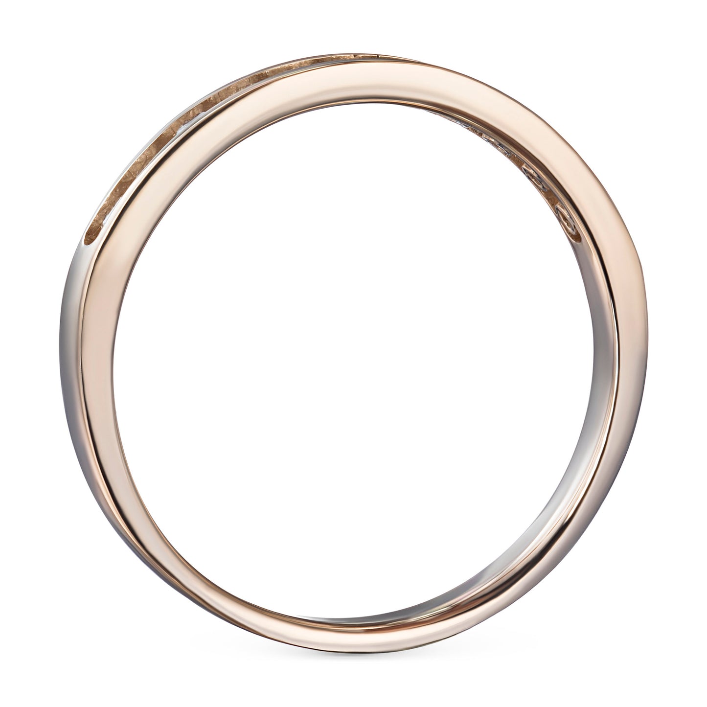 14K Rose Gold Ring with 11 Round-Cut Lab-Created Diamonds 0.229 CT.TW